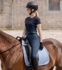 Legginsy jeździeckie damskie z wysokim stanem HANNA ELT - Waldhausen - denim blue 